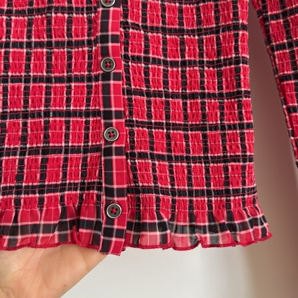 Free People Caught a Feeling Top | Size Small | Red Combo - Picture 6 of 8